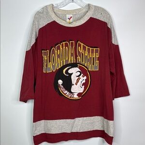 Vintage Artex Flori State Seminoles Tshirt 90s Size Large Grunge Thrashed